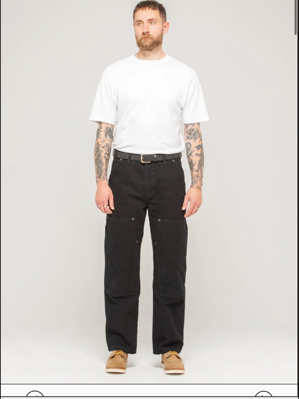 P & Co Albion Tapered Carpenter NWT black